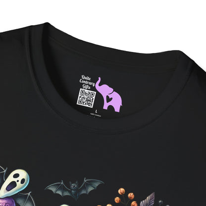 Ice Cream Cones w/Pumpkins and Ghost Adult  T-shirt