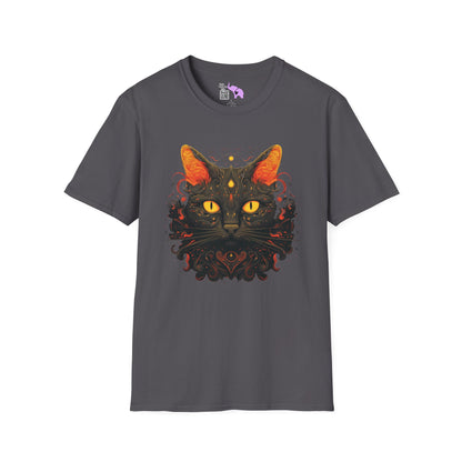 Creepy Black Cats 2 Adult T-shirt