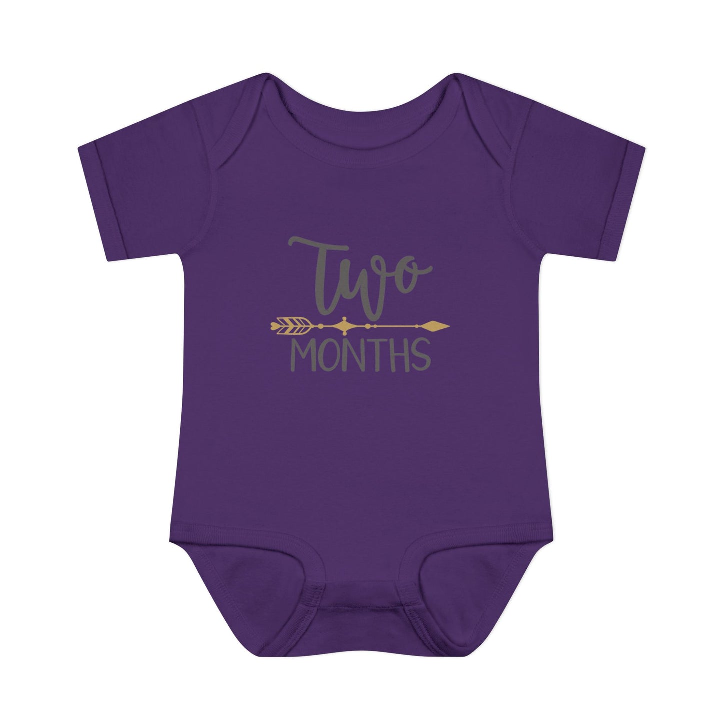 Golden Arrow Milestone Baby Bodysuit-Two Months