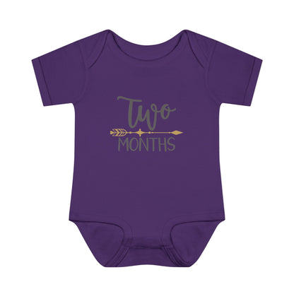 Golden Arrow Milestone Baby Bodysuit-Two Months