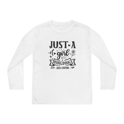 Just A Girl Boss Building Her Empire Youth Long Sleeve Tee