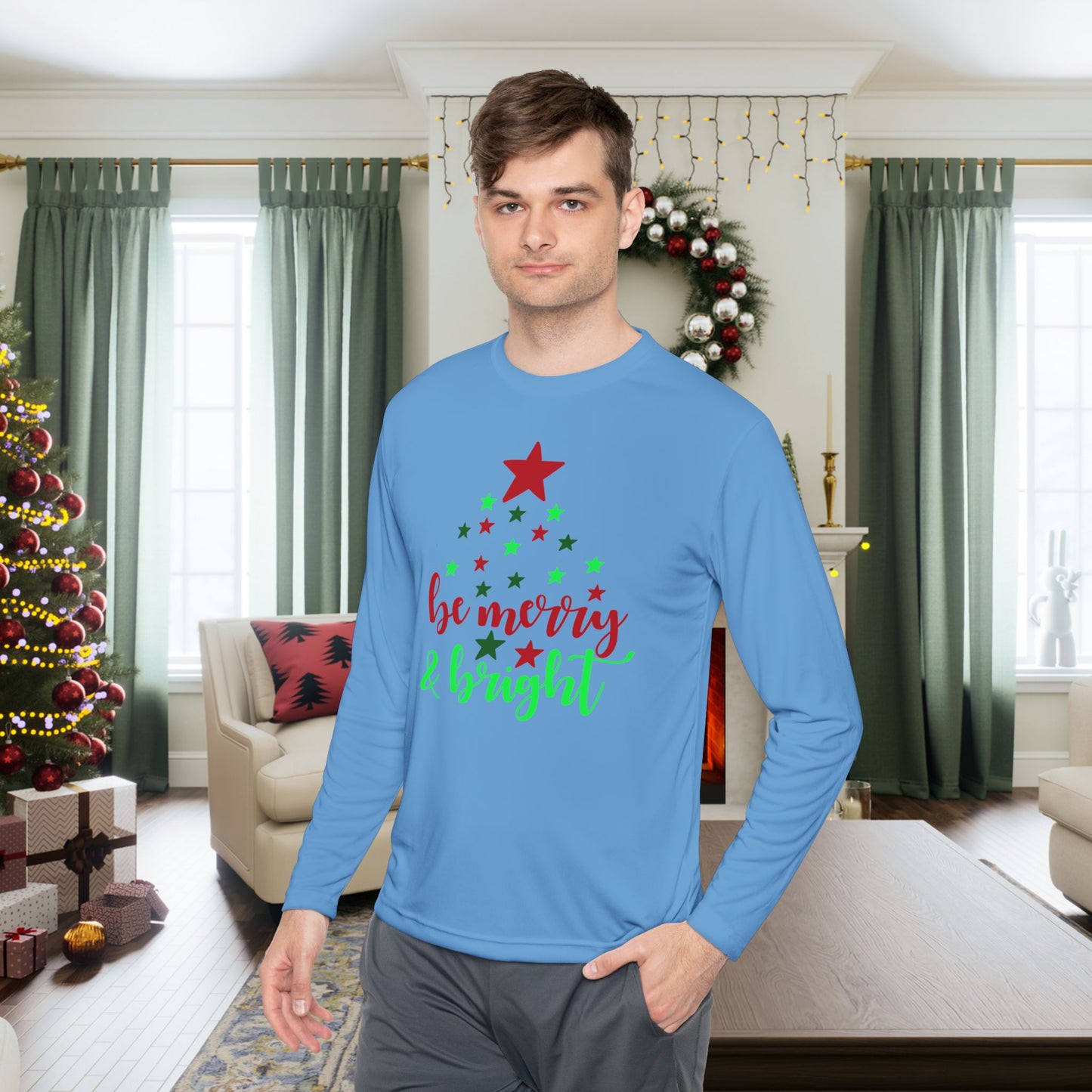 Be Merry & Bright Adult Long Sleeve Tee