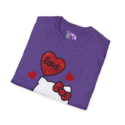 Valentines Hello Kitty Love Adult T-shirt
