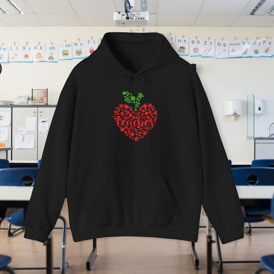 Teacher Heart 1 Heavy Blend™ Hooded Sweatshirt