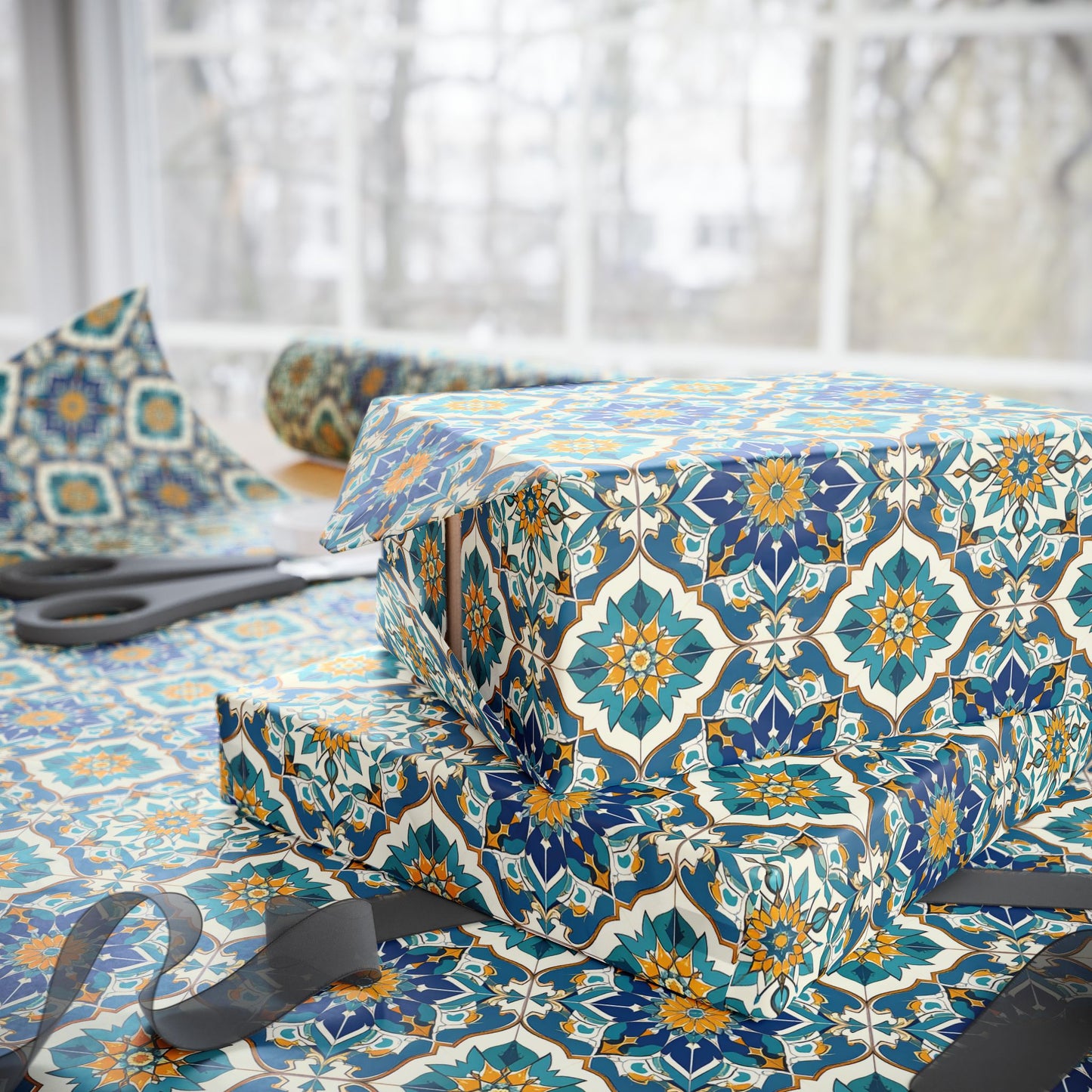 Mediterranean Lace Wrapping Paper