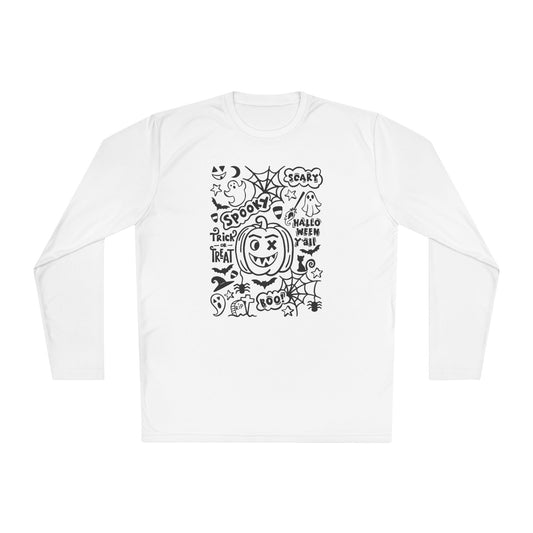 Spooky Scary Halloween Y'all Adult Long Sleeve Tee
