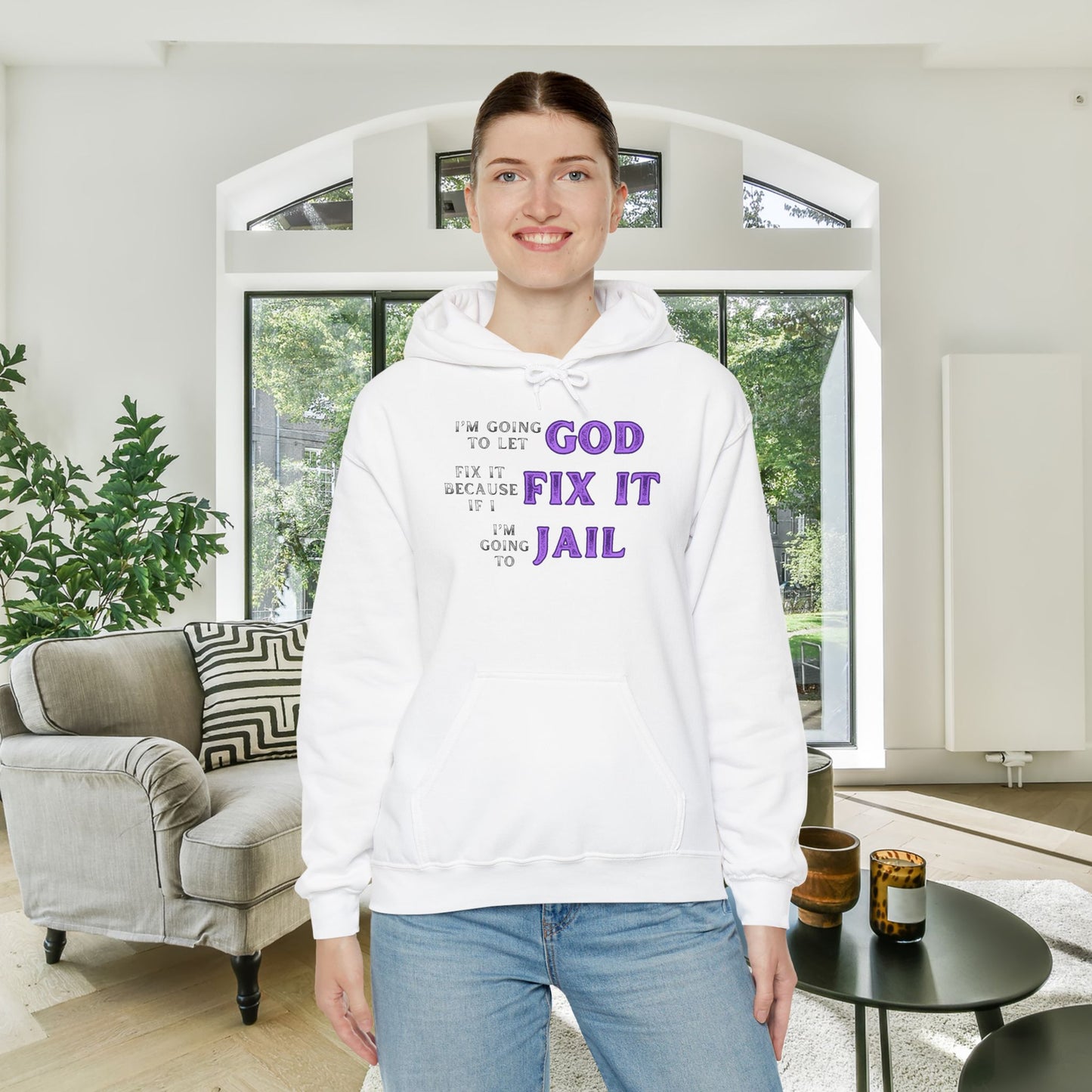 I'm Going To Let God Fix It... Heavy Blend™ Hooded Sweatshirt