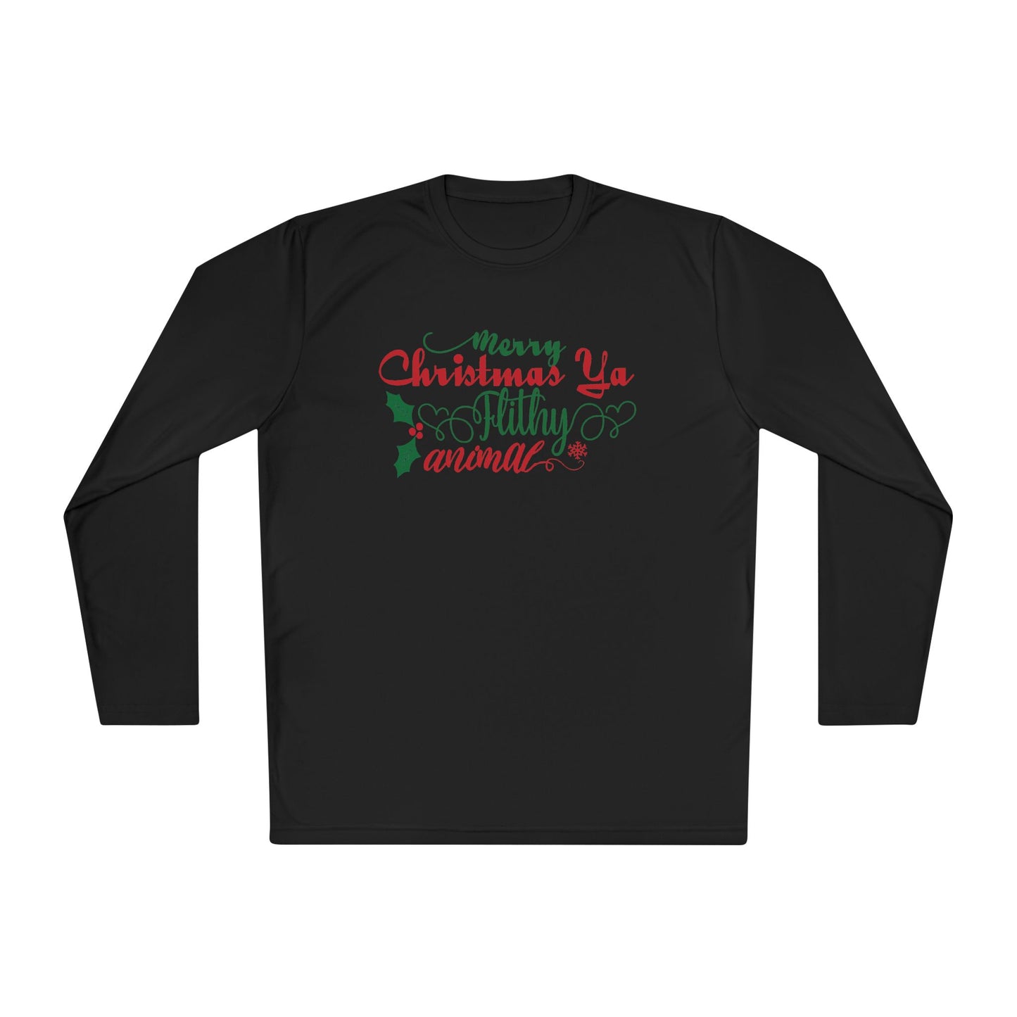 Merry Christmas Ya Filthy Animal Adult Long Sleeve Tee
