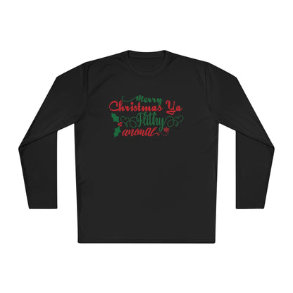 Merry Christmas Ya Filthy Animal Adult Long Sleeve Tee