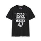 With A Body Like This Who Needs Hair? Adult T-shirt