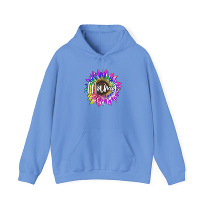 Mama Tie Dye Sunflower Heavy Blend™ Hooded Sweatshirt