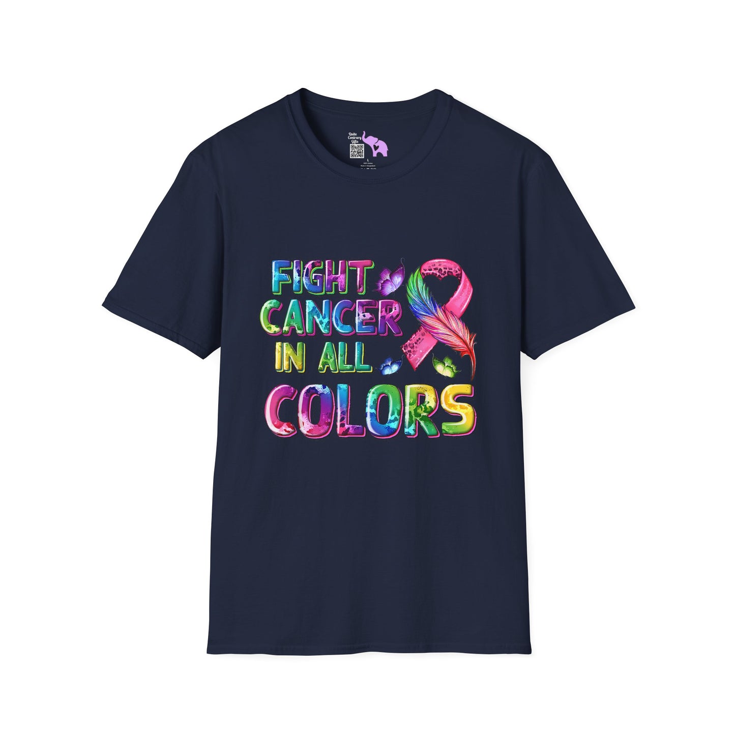 Fight Cancer in All Colors 8 Adult T-shirt