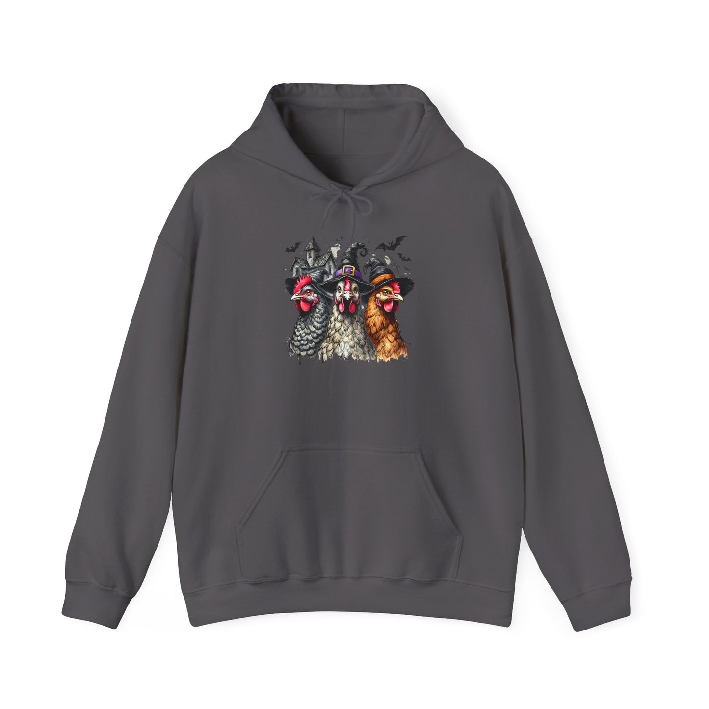 Spooky Witchy Chickens Heavy Blend™ Hooded Sweatshirt