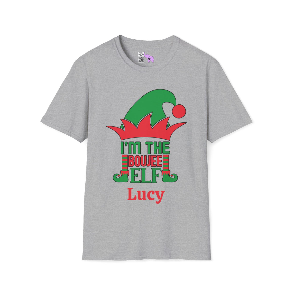 I'm The Boujee Elf Personalized Adult T-shirt