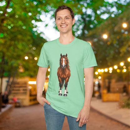 ""Front to Back Horse Lover Adult T-shirt