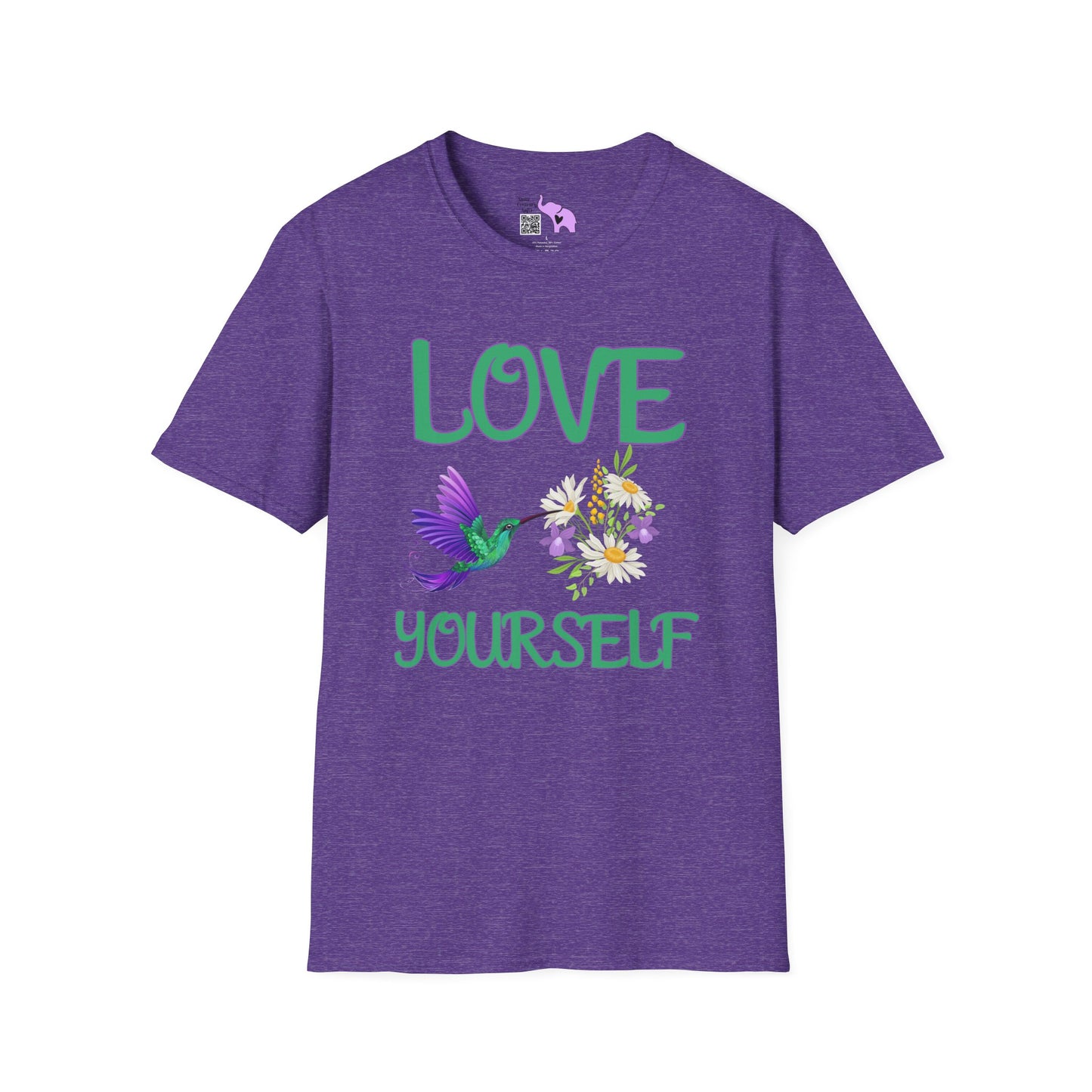 Love Yourself w/Hummingbird Adult T-shirt