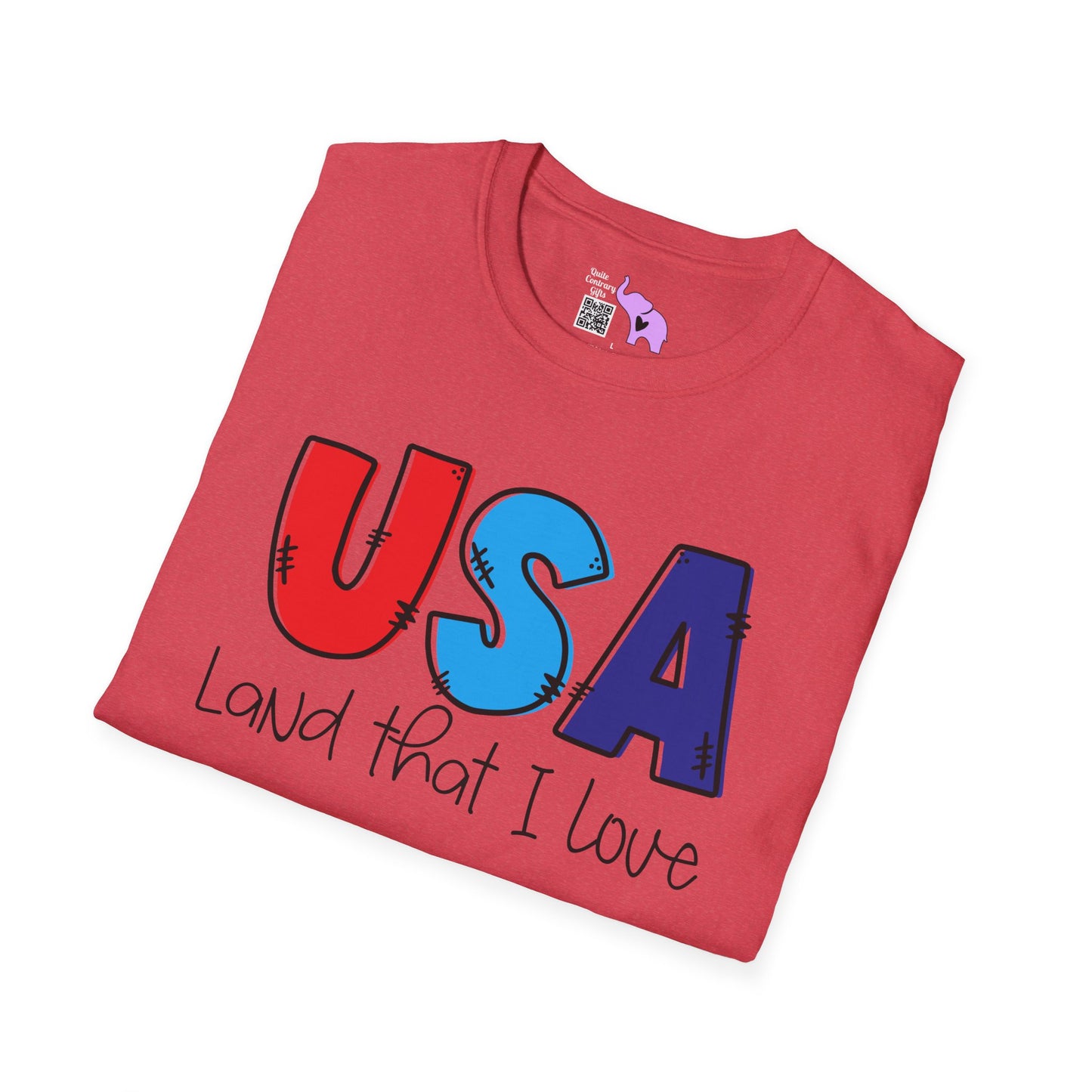 USA Land That I Love Adult T-shirt