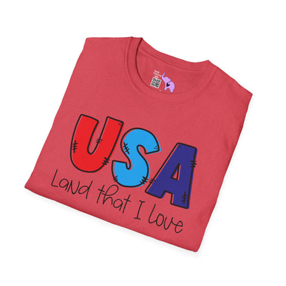 USA Land That I Love Adult T-shirt