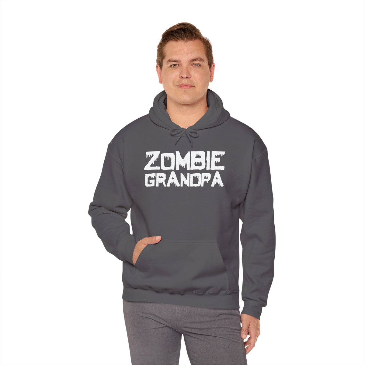 ""Zombie Grandpa Heavy Blend™ Hooded Sweatshirt