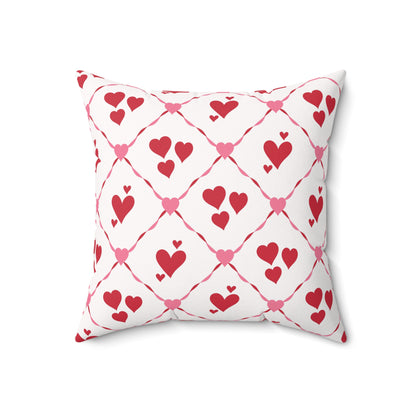 Cupid’s Lattice Throw Pillow