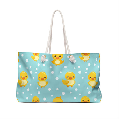 Ducky Dot Parade Weekender Bag