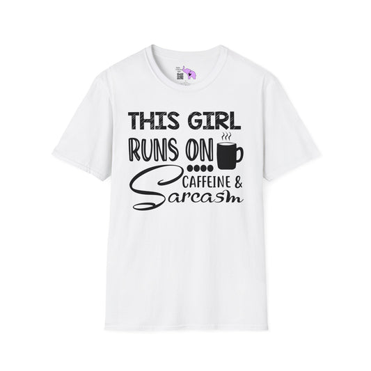 This Girl Runs On Coffee And Sarcasm T-shirt