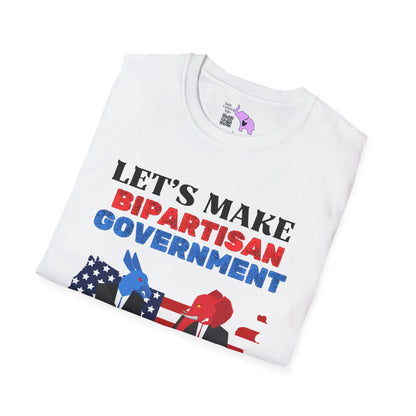 Let's Make Bipartisan Government Cool Again Again Adult T-shirt