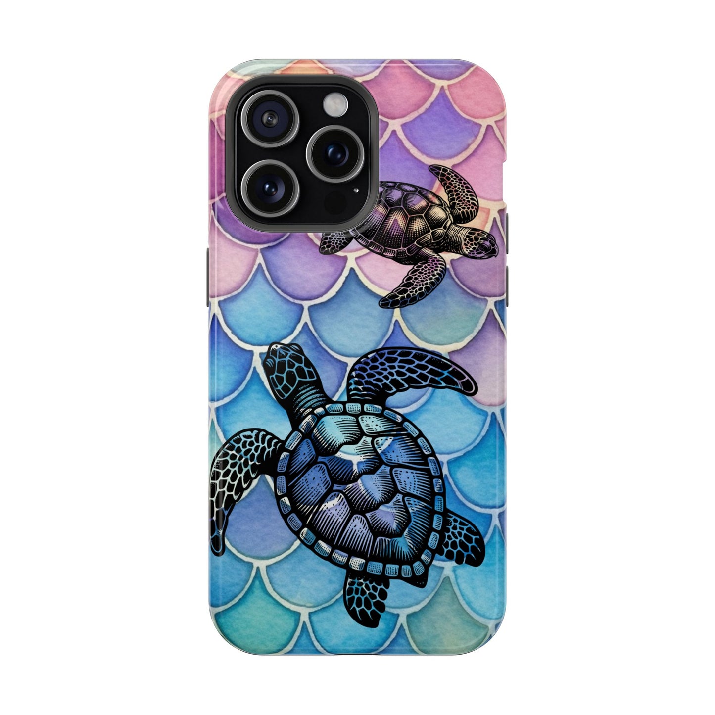 Sea Turtle Silhouette MagSafe® Compatible Tough Case for iPhone