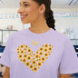 Sunflower Heart & Butterflies Women's Boxy Tee