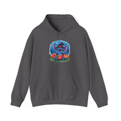 Spooky Stitch w/Pumpkins Heavy Blend™ Hooded Sweatshirt