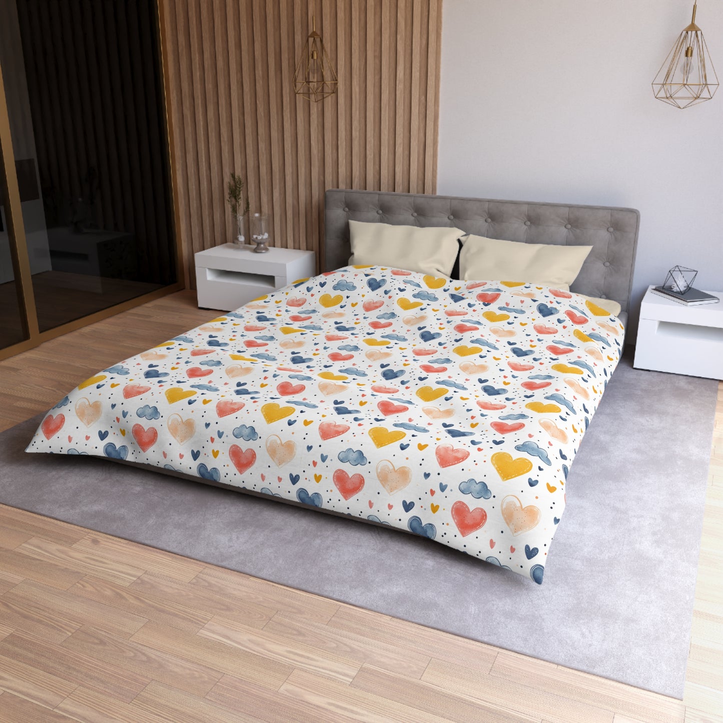 Love in the Air Microfiber Duvet Cover