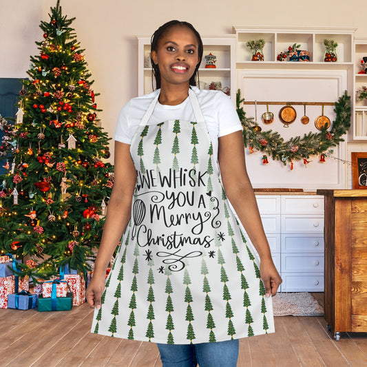 We Whisk You A Merry Christmas (Trees) Apron