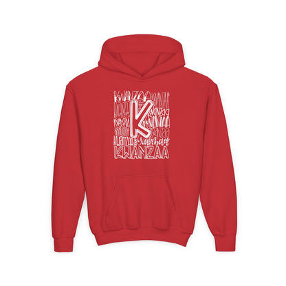 Kwanzaa Wordcloud Youth Hoodie