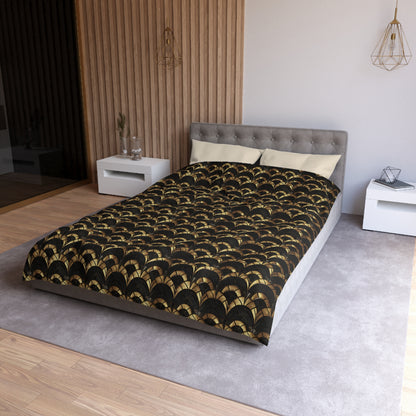 Gilded Elegance Microfiber Duvet Cover