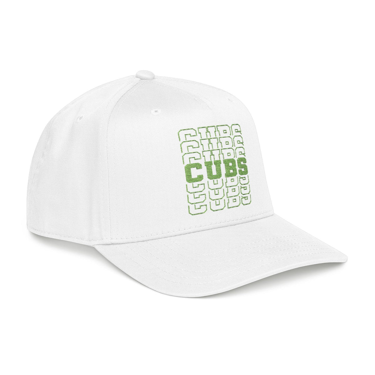 Cubs Stacked Letters Mid Profile Baseball Cap