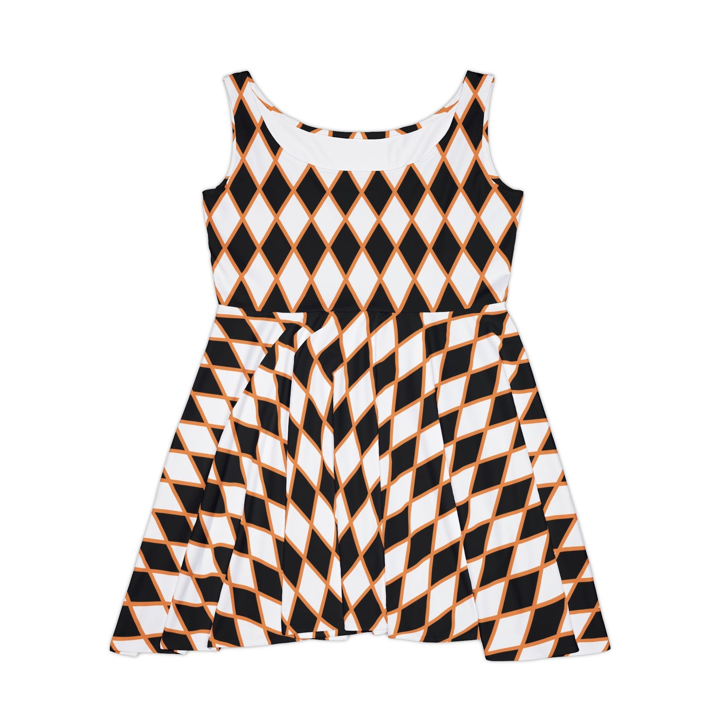 Midnight Ember Harlequin Women's Skater Dress