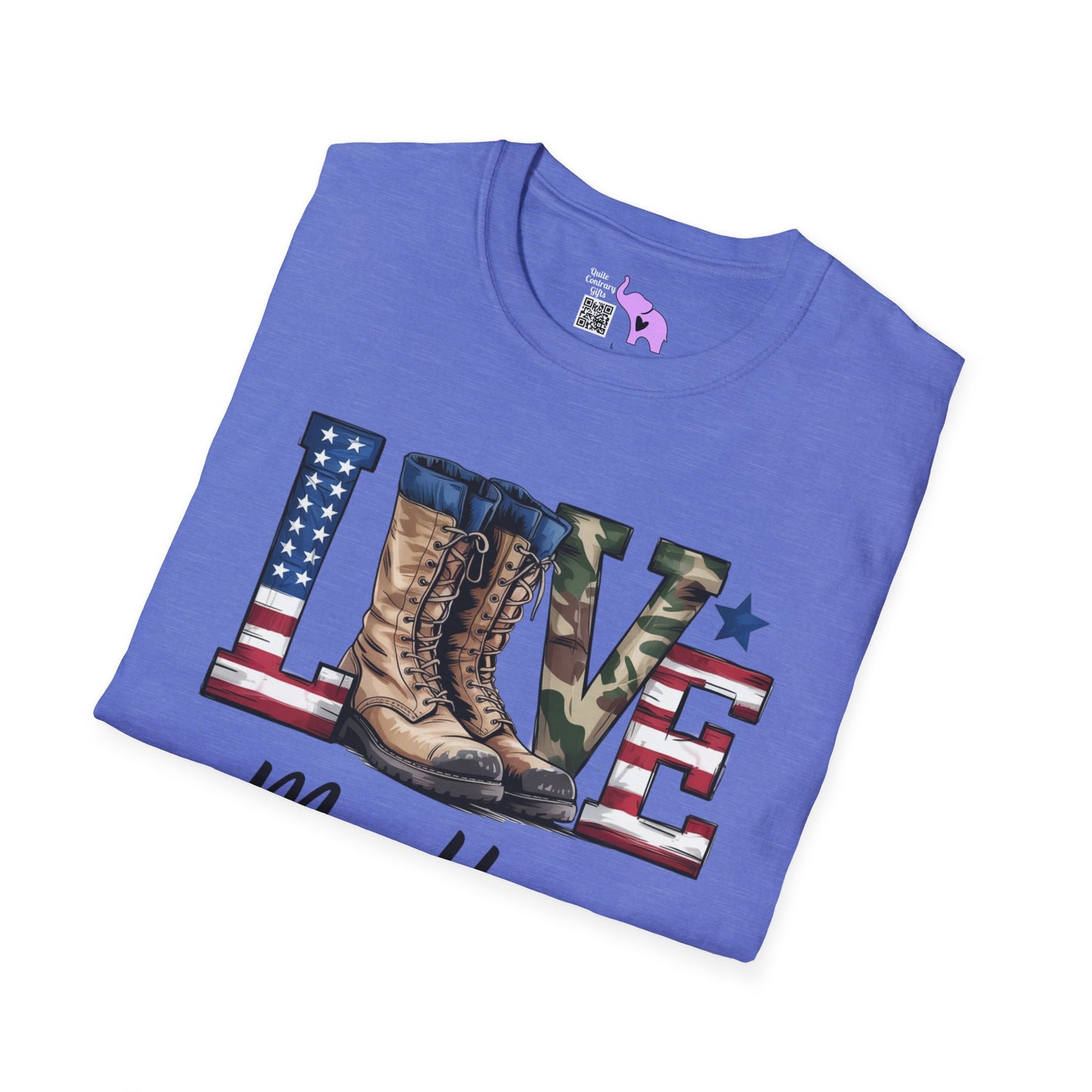 Love My Hero (Military Boots) Adult T-Shirt