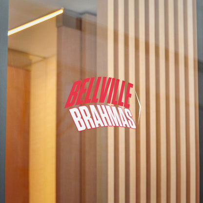 Ballville Brahmas (Angled, White) Decal