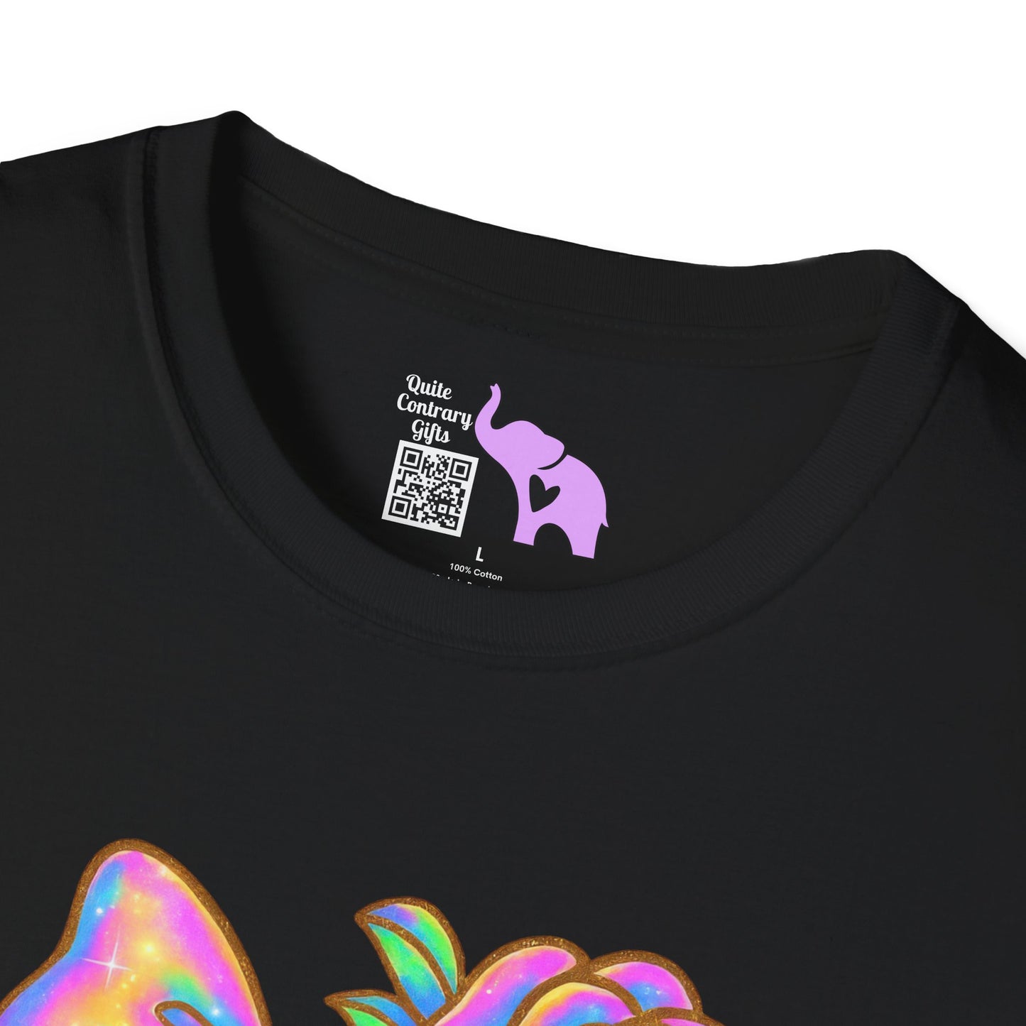 Neon Sugar Skull Adult T-shirt