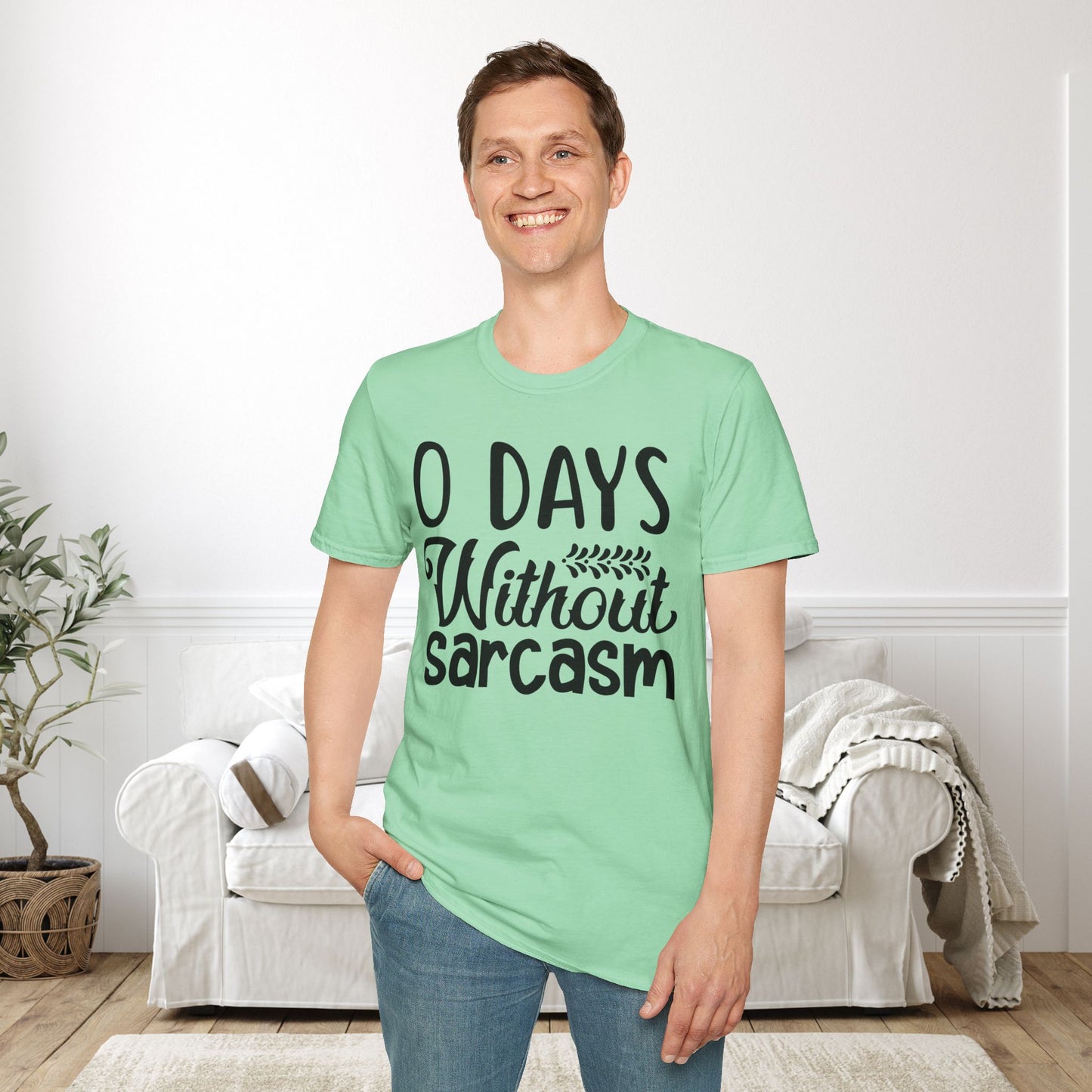 0 Days Without Sarcasm Adult T-shirt