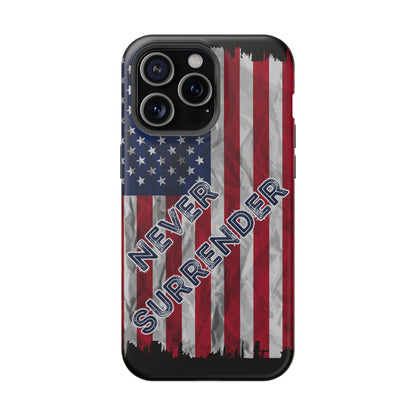 Never Surrender American Flag Impact-Resistant Cases