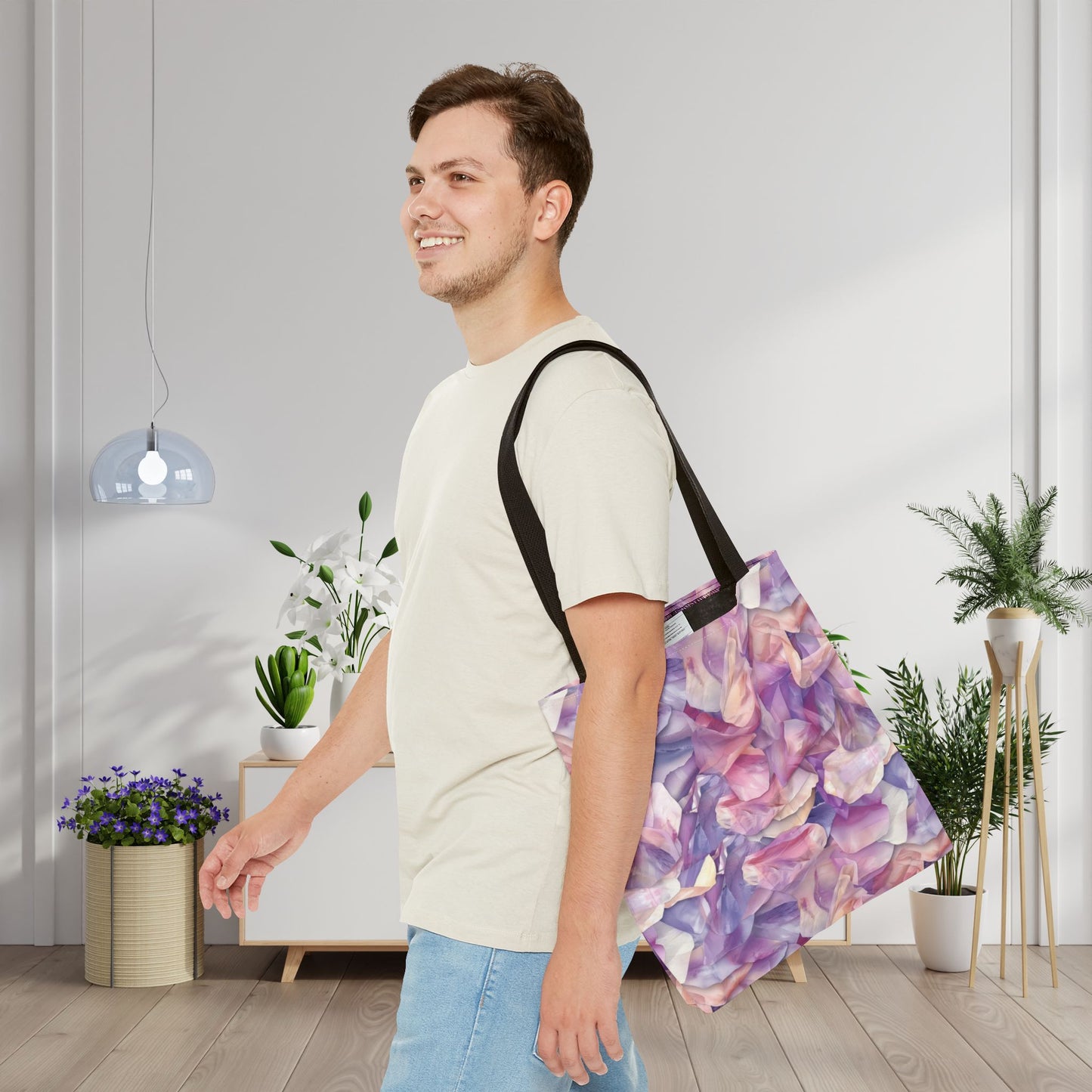 Ethereal Bloomscape Canvas Tote Bag