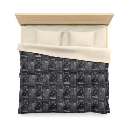 Gargoyle Vigil Microfiber Duvet Cover
