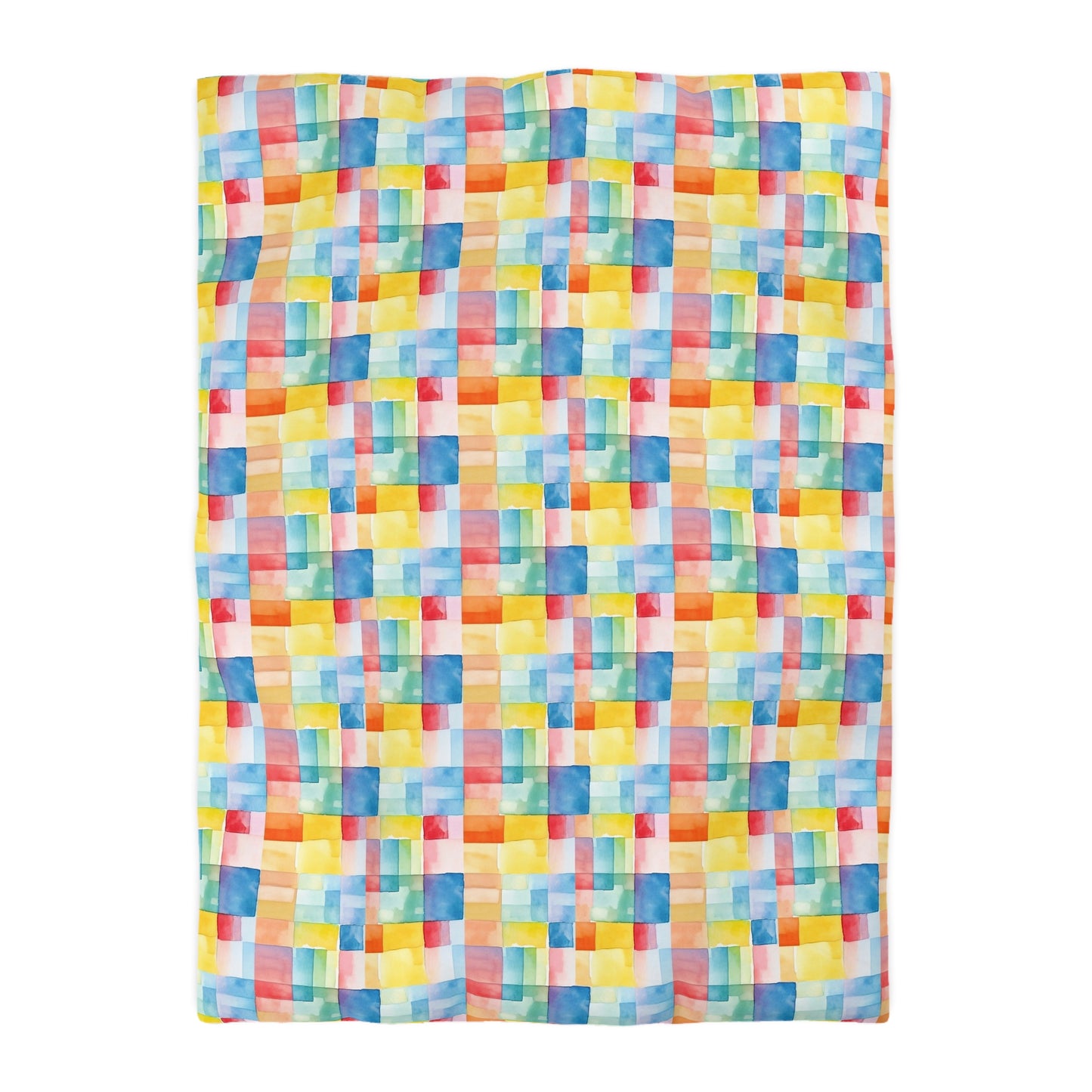 Mosaic Meadows Microfiber Duvet Cover