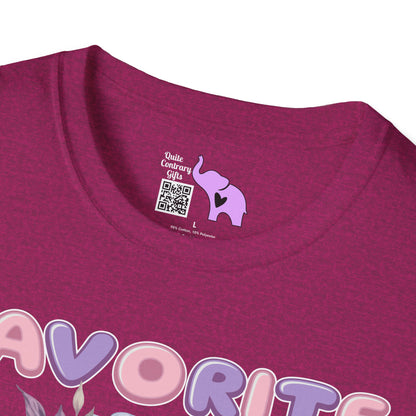 Favorite Auntie Skull Purple/Pink T-shirt