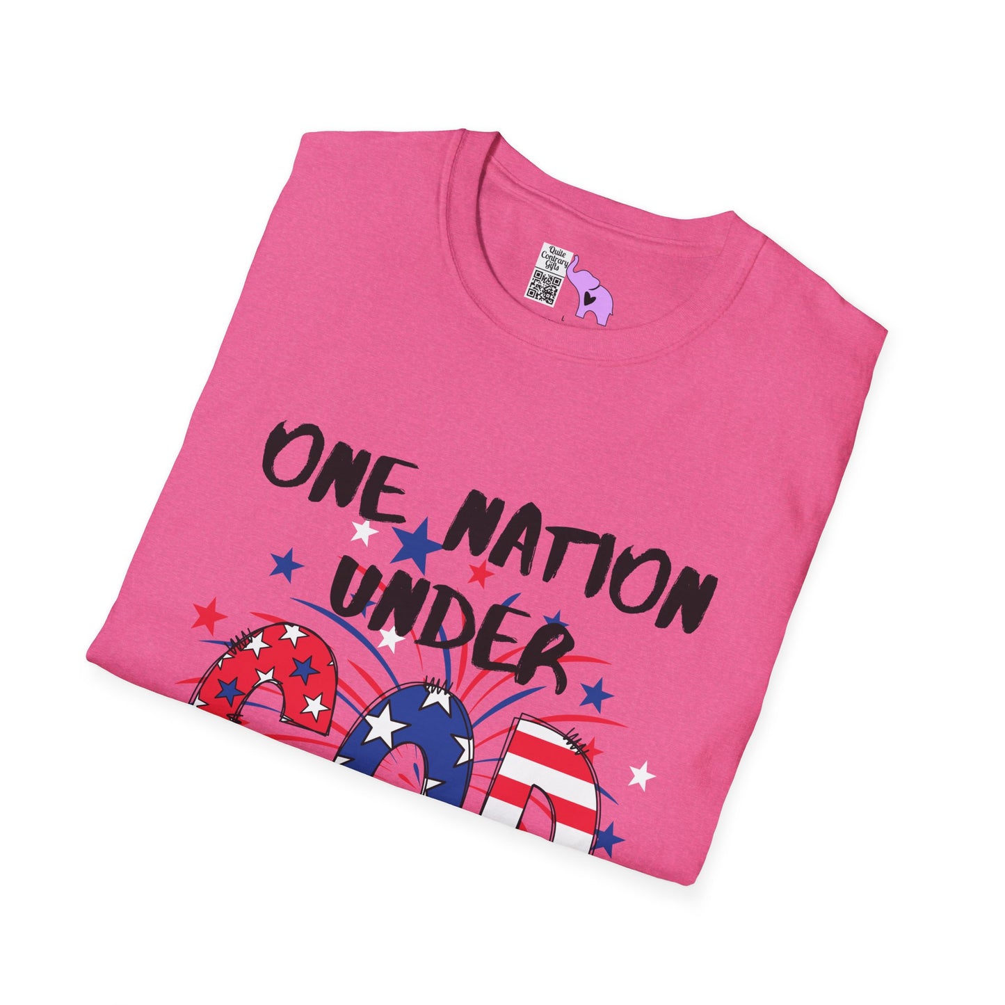 One Nation Under God Adult T-shirt