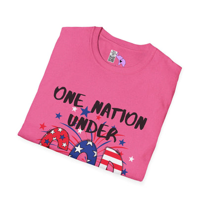 One Nation Under God Adult T-shirt