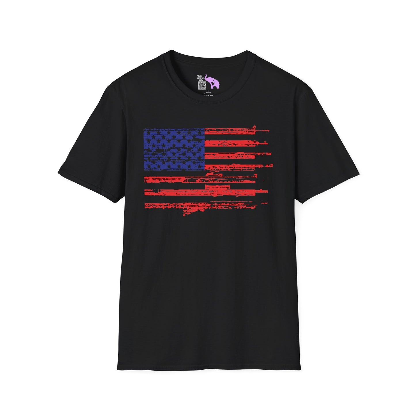 Gun Flag Adult T-shirt