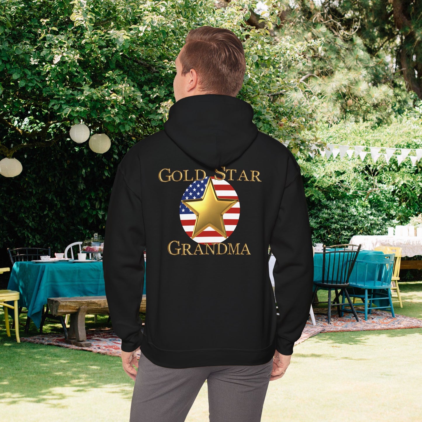 Gold Star Grandma Heavy Blend™ Hooded Sweatshirt