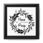 Have A Nice Poop (Floral) Canvas Bathroom Art